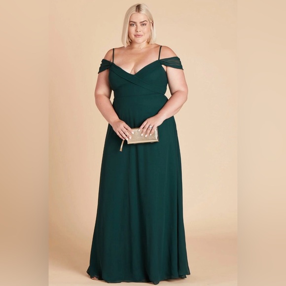 Emerald Green Formal Bridesmaid Dress from Birdie Grey PLUS - Picture 1 of 6